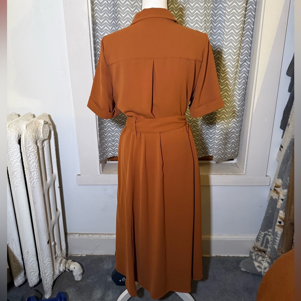 Sezane Raquel Dress in Caramel ASO Meghan Markle - Picture 5 of 11